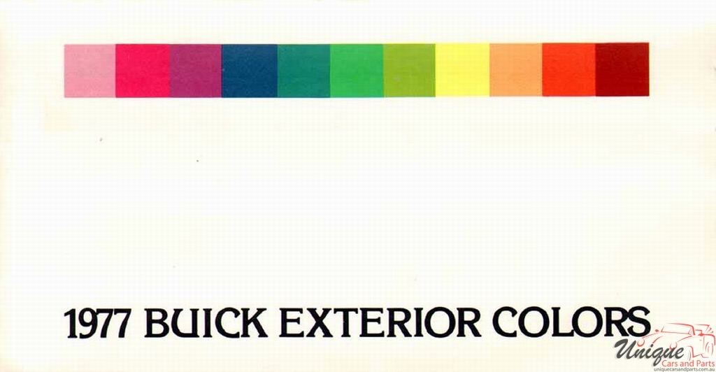 1977 Buick Exterior Paint Chart Page 2